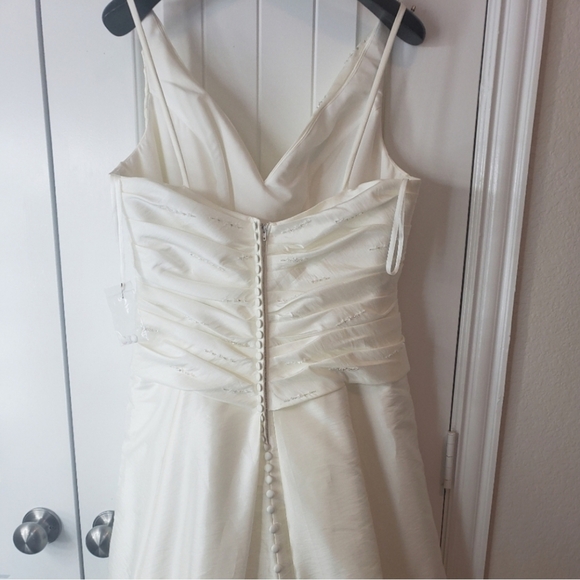 Taffeta Ruched Wedding Gown Casablanca C1831 - Picture 5 of 11